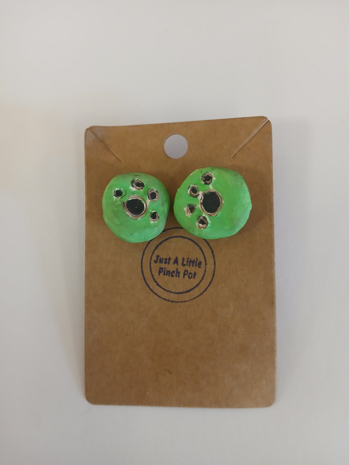 Pawprint Earrings: Green