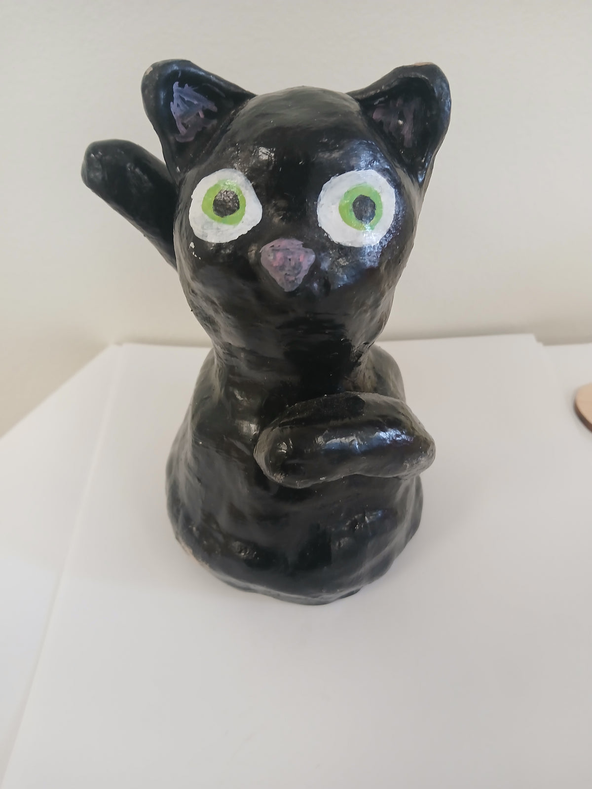 Cat Sculpture: Black