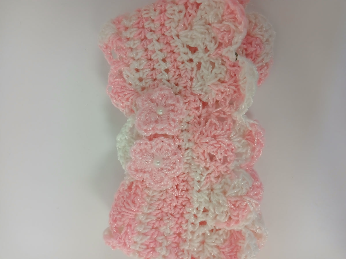 Dog Crochet Collar: Pink