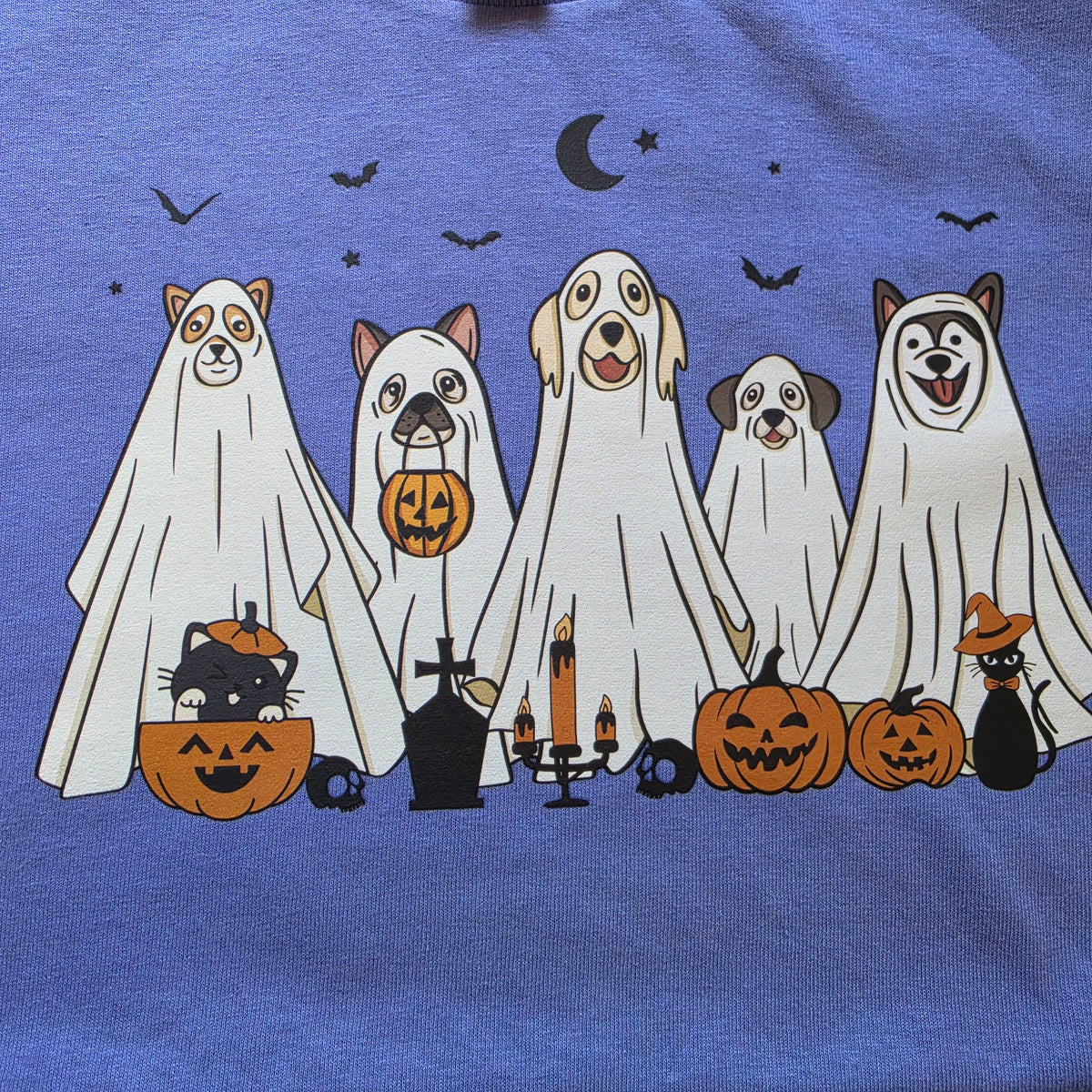 T-Shirt Ghost Dogs Purple L
