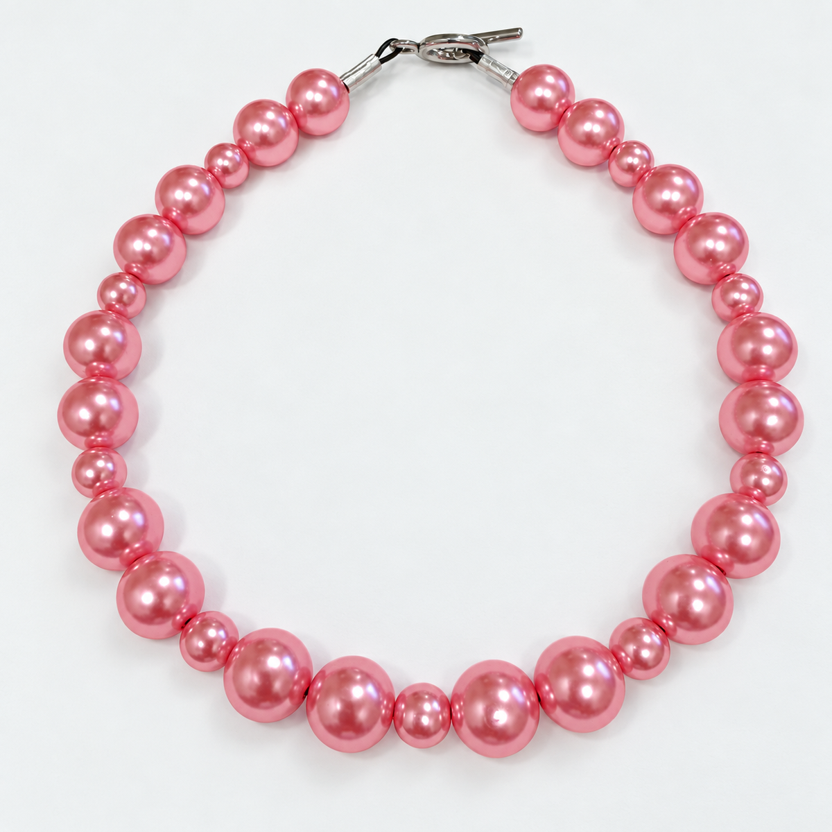 Mama Diors Beads Pet Necklace - Rosy Glow, 13”