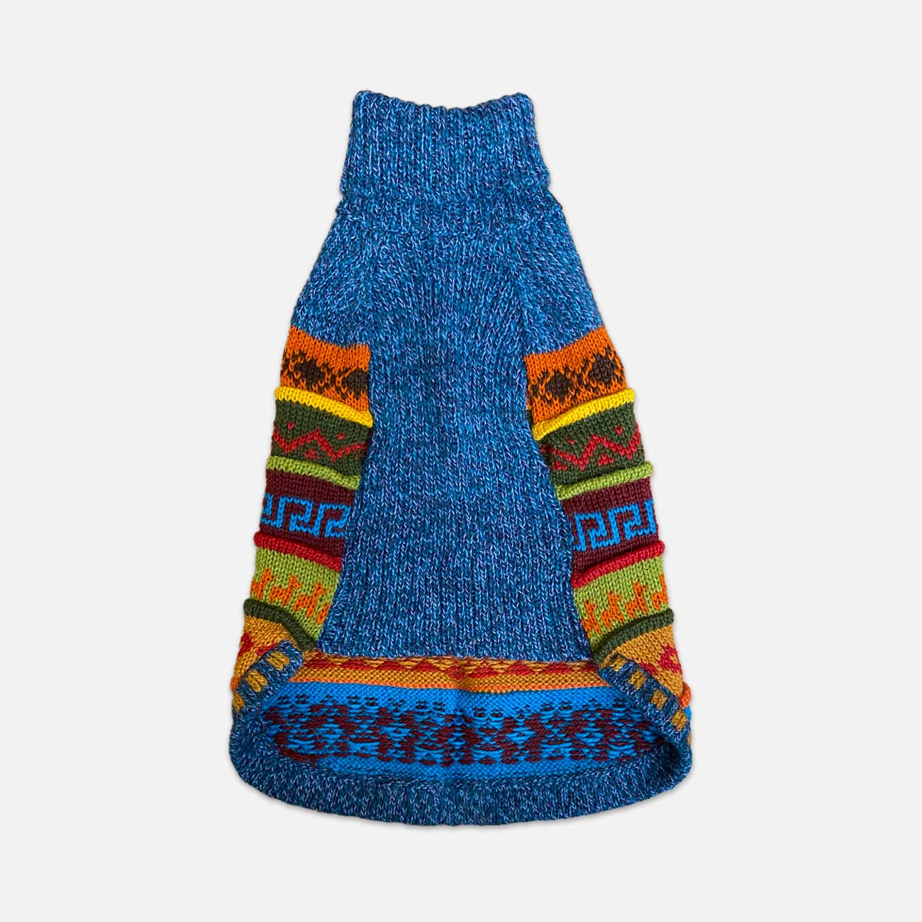 Peruvian Zipper-less Alpaca Pet Sweater - Cozy Apparel for Your Pet