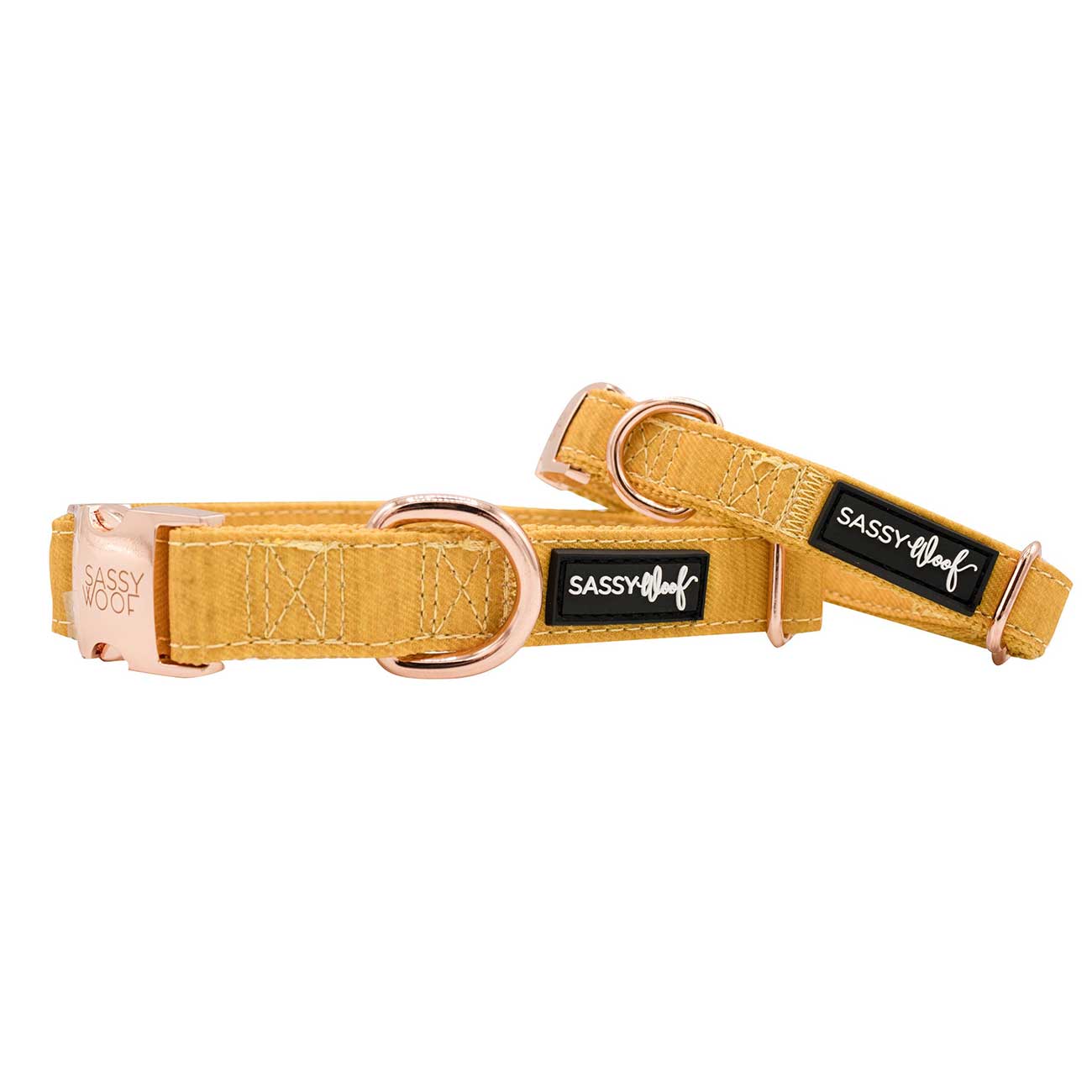 Dog Collar Sunflower Fields 2 collars stacked