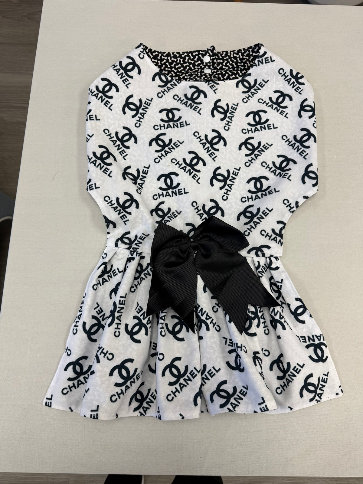 White Chanel Im4pawscreation Stylish dress, XXLarge