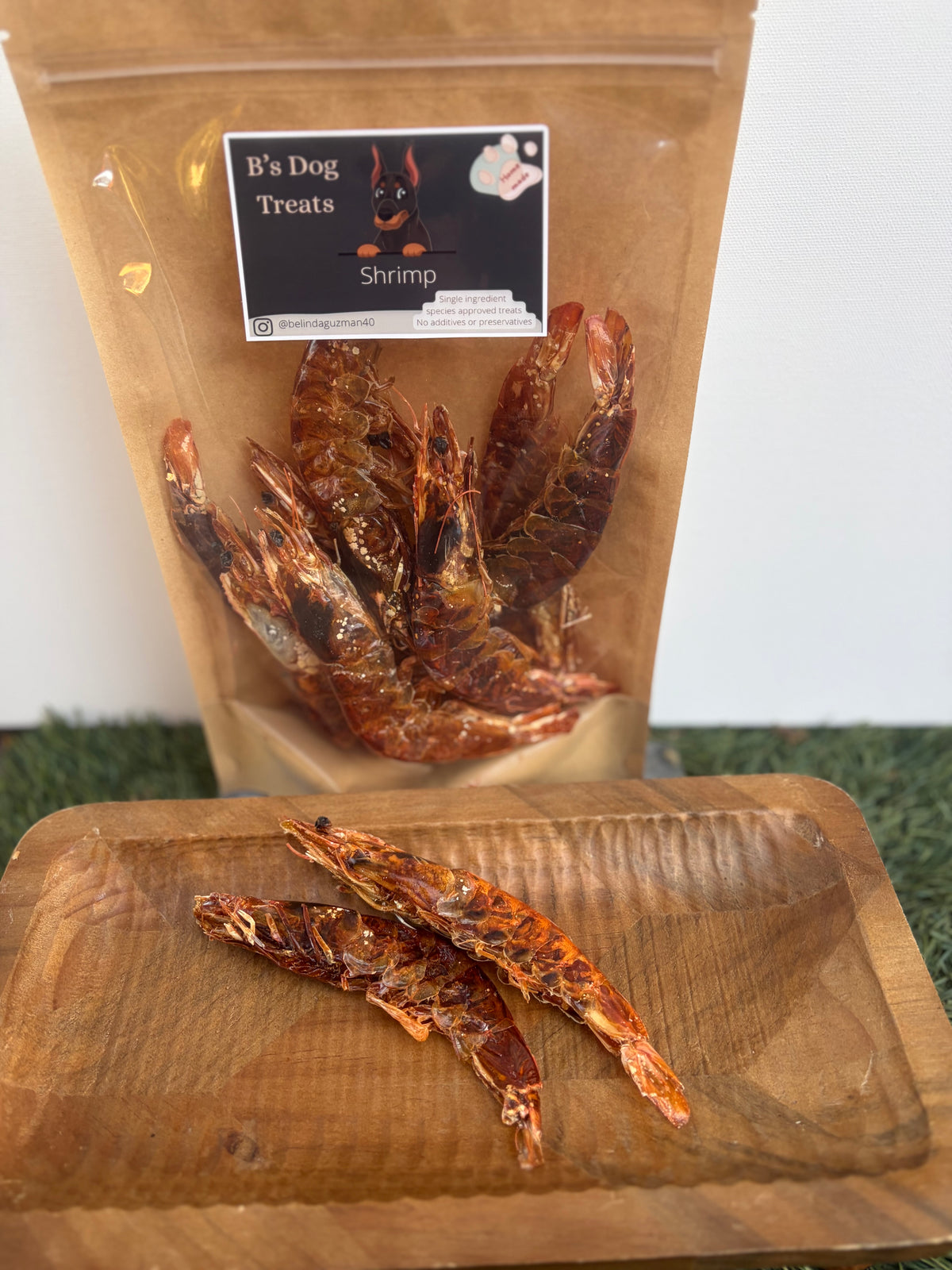 B’s dog treats Large shrimp