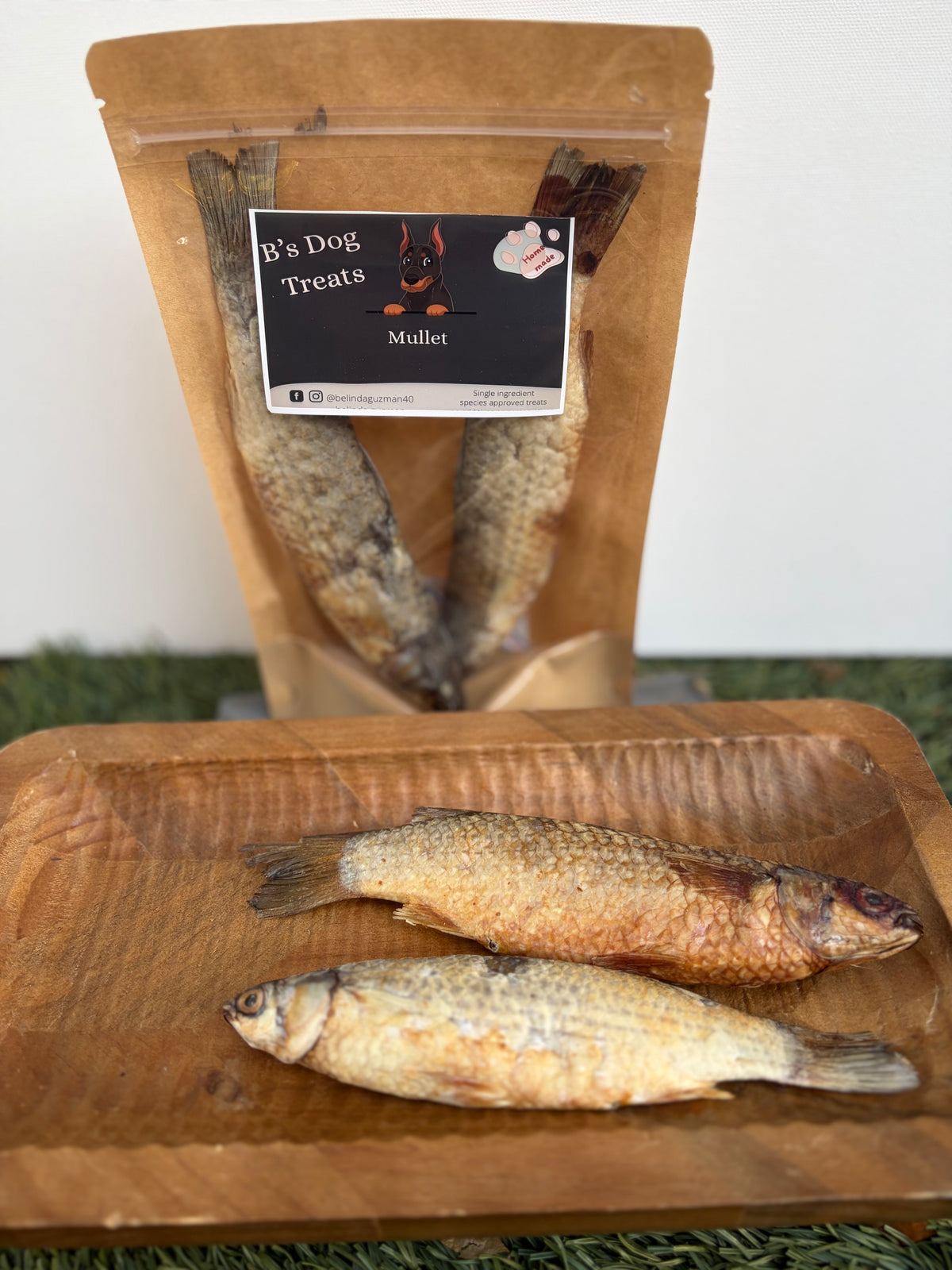 B’s dog treats Mullet fish