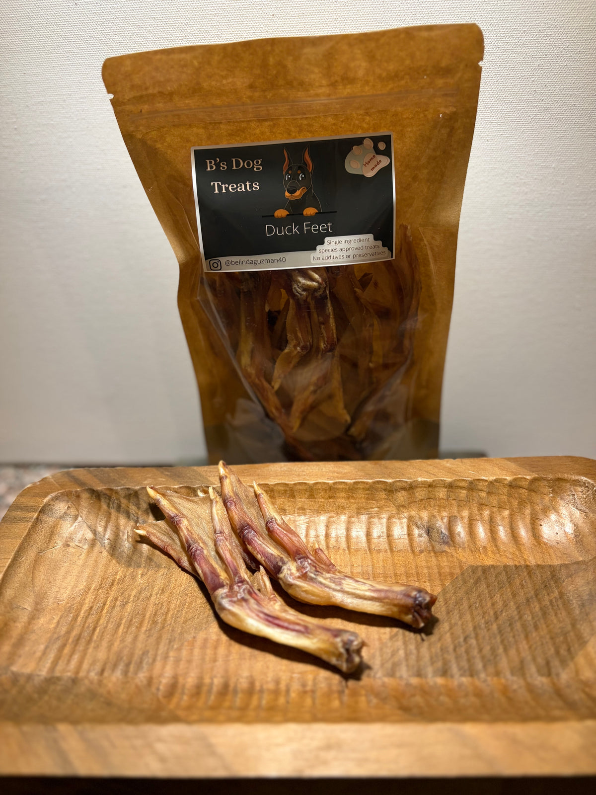 B’s dog treats Duck feet