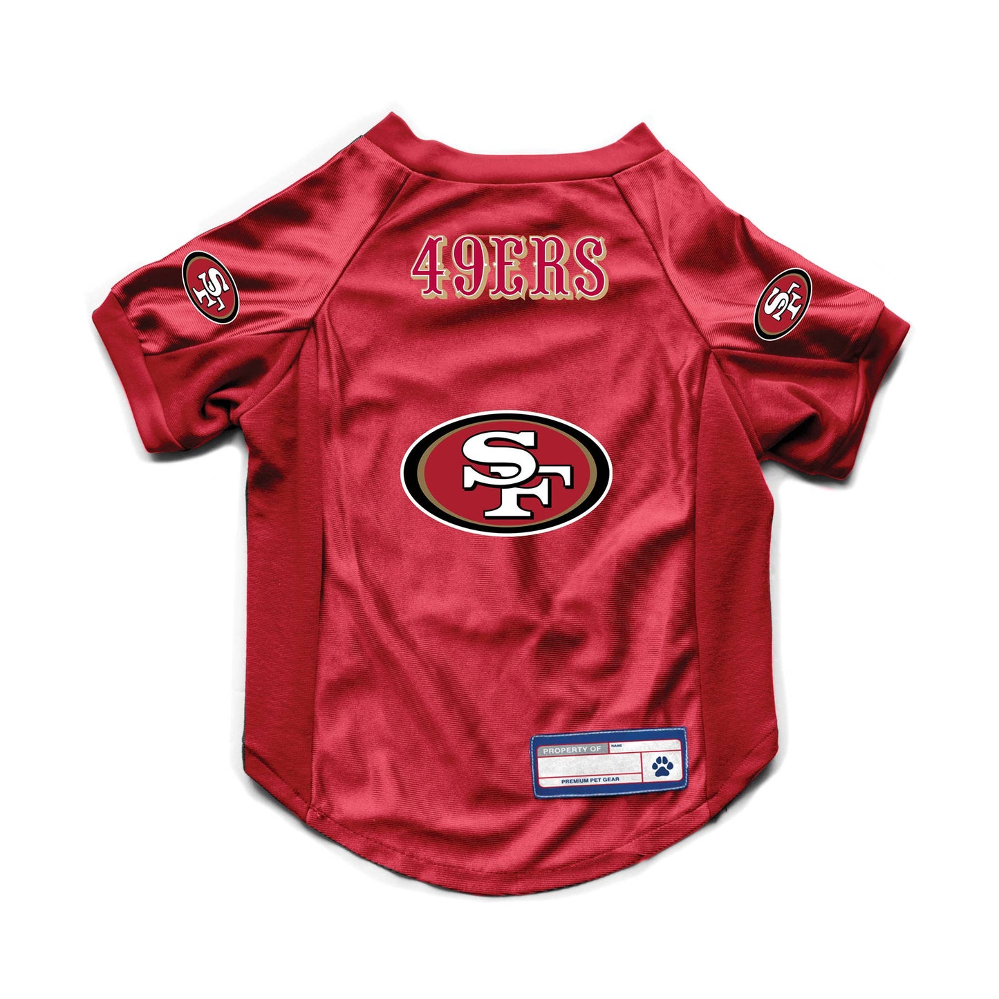 NFL San Francisco 49ers Pet Stretch Jersey – Official Licensed NFL Dog Jersey
