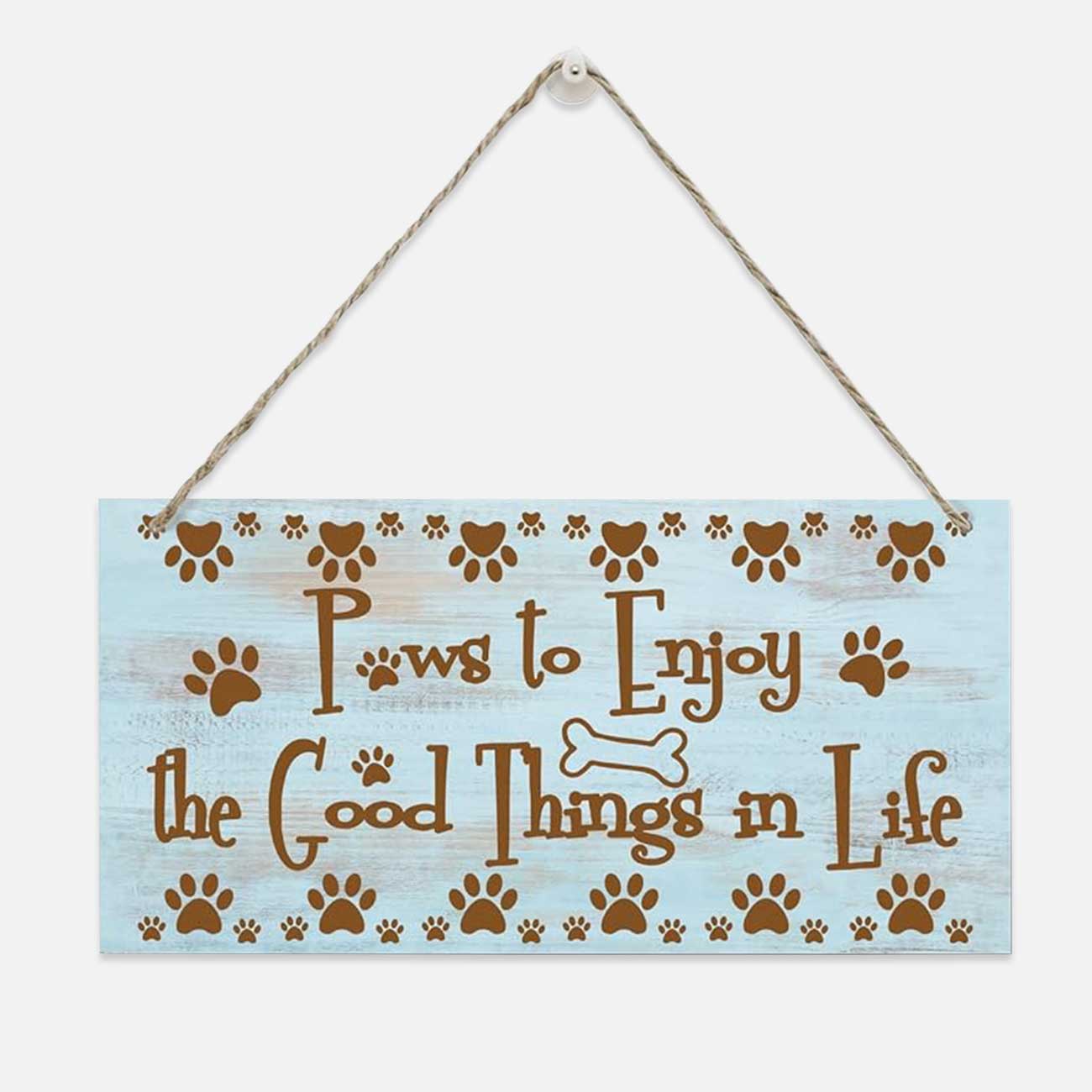 Dog lovers rustic wood sign 5x10in