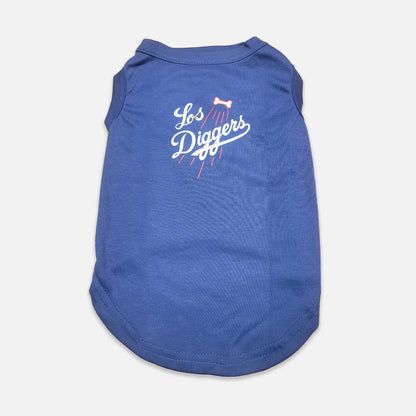 "Los Diggers" Pet Apparel Shirts - Los Angeles Dodgers Inspired Custom Pet Shirts