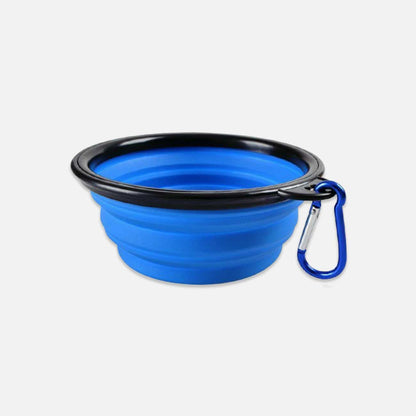 Portable Collapsible Silicone Travel Bowl for Pets - 12oz Bowl for Food and Water