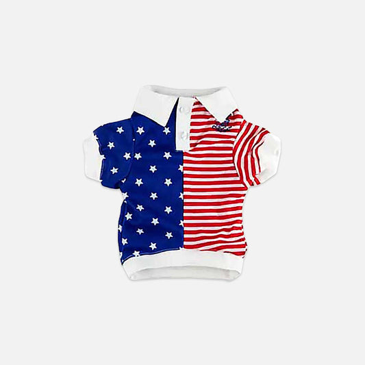 American Flag Pet Polo Shirt