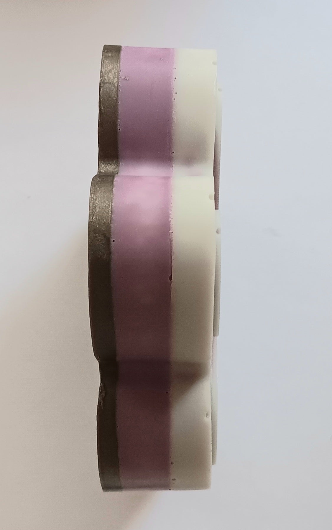 White, Purple, brown KaziRokz LLC  Shampoo Conditioner soap bar, Medium