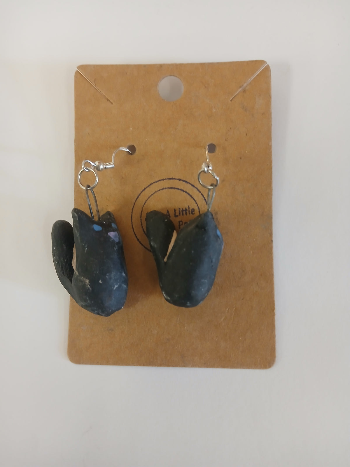 Cat Earrings: Black