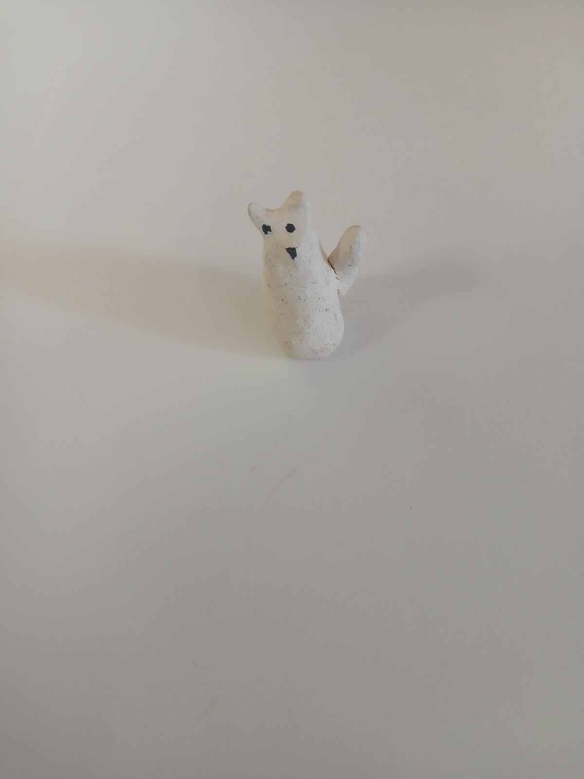 Mini Cat Figurine: White