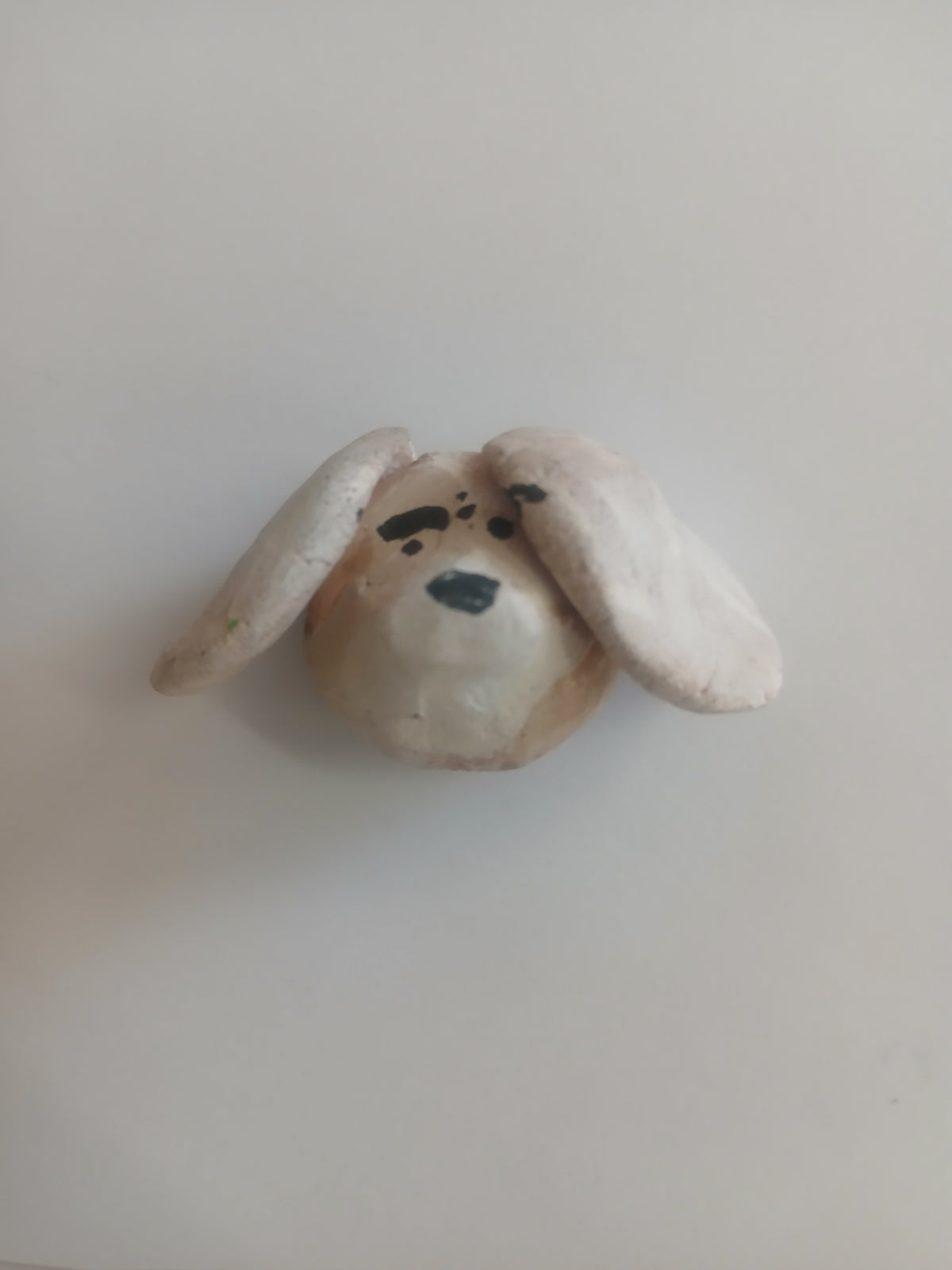 Dog Face Magnet: Beige With Long Ears