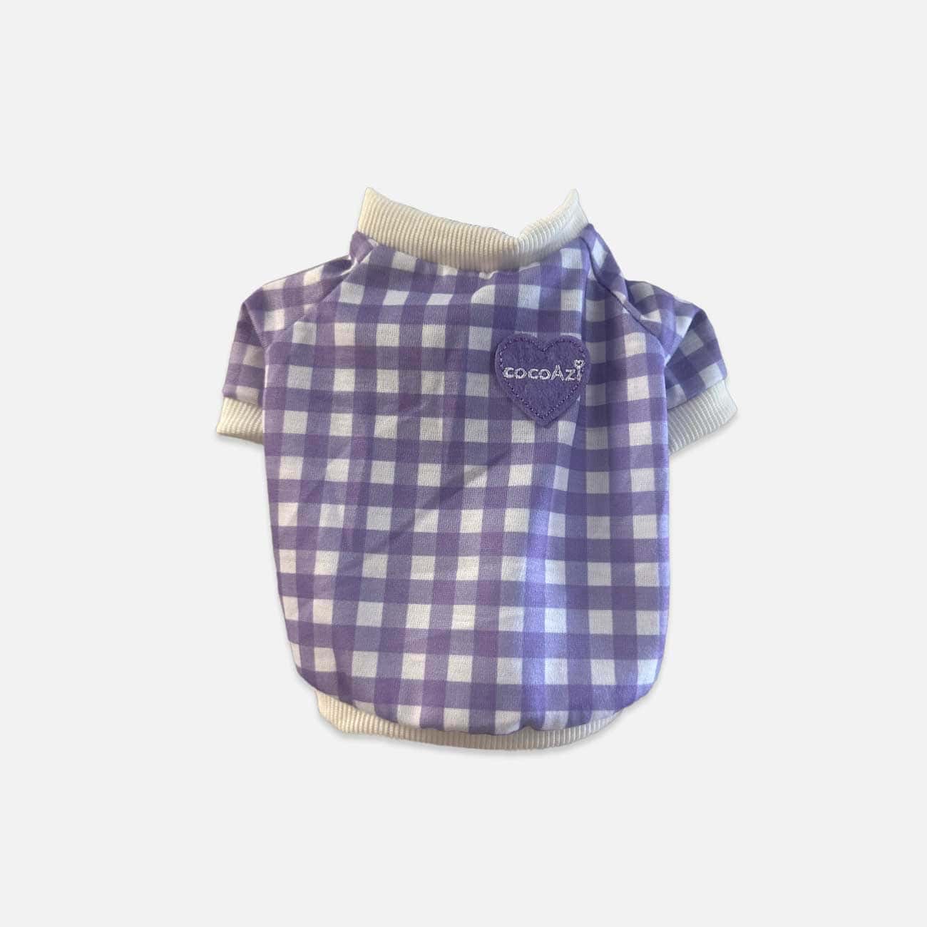 Charming Purple and White Pet Shirt