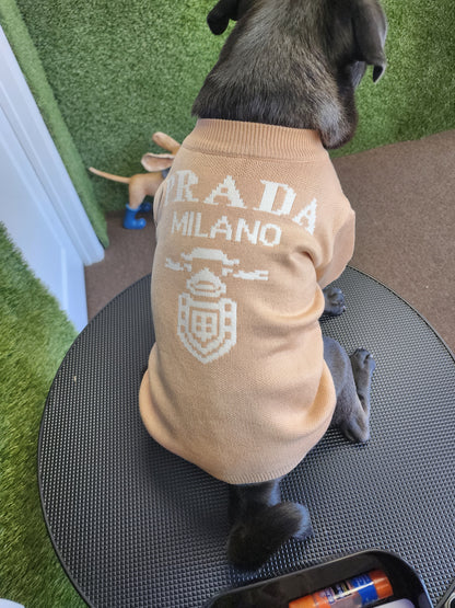 Designer Inspired P Sweater for Small Dogs