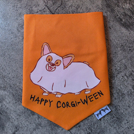 Tie On Ghost Corgi-Ween S