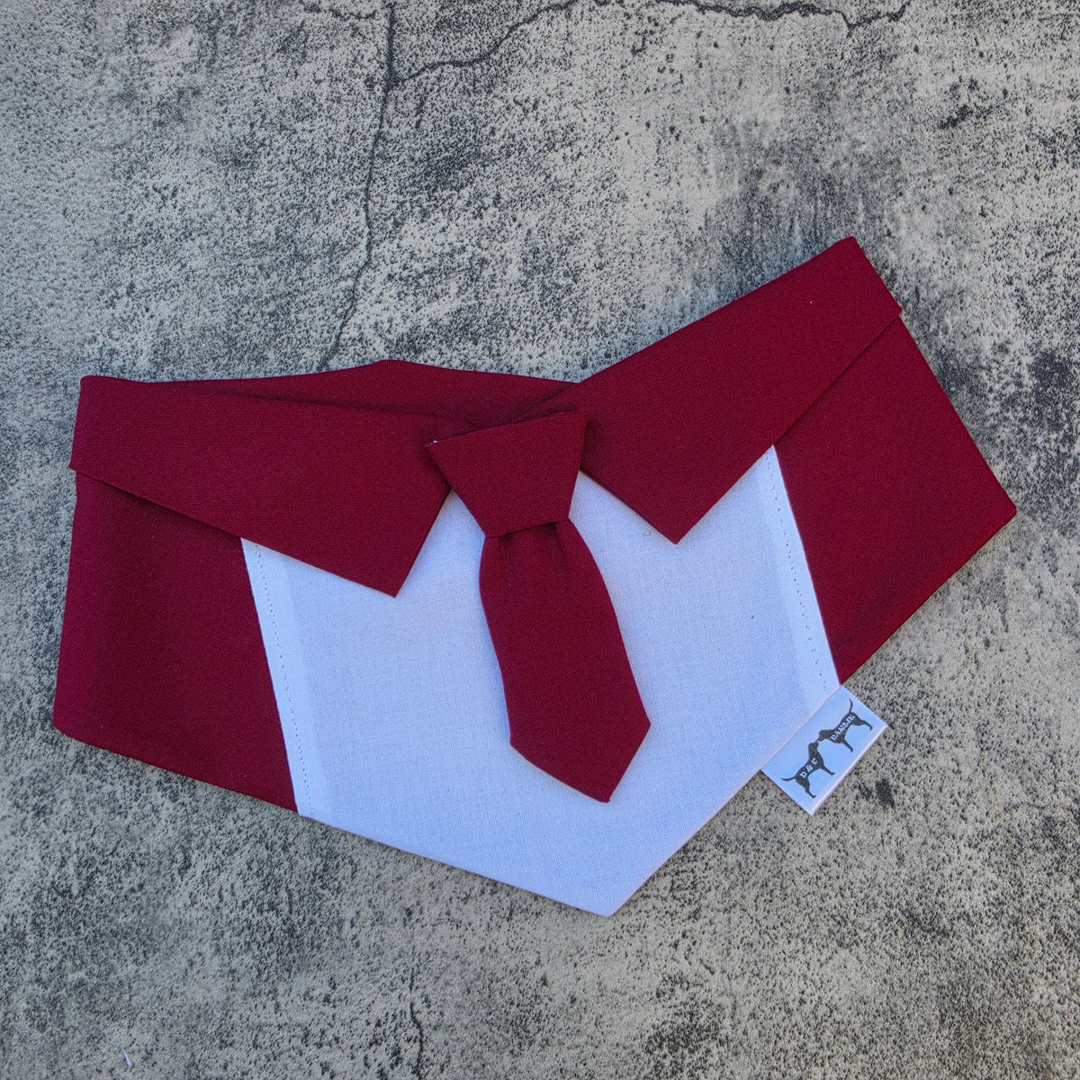 Tuxedo Bandana Burgundy S