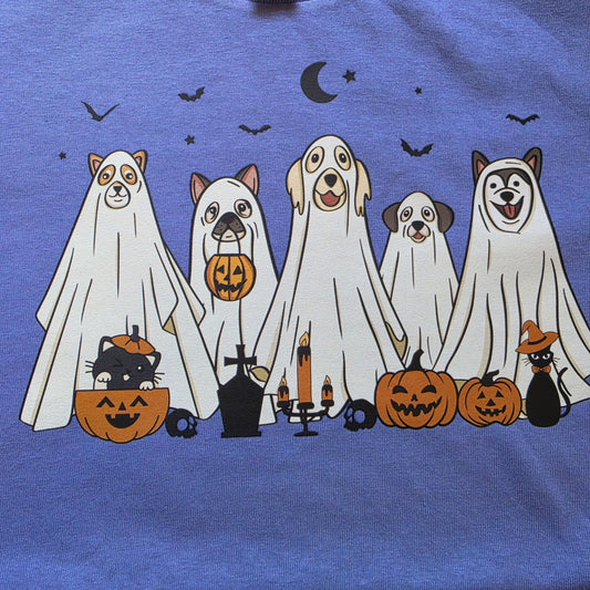 T-Shirt Ghost Dogs Purple L