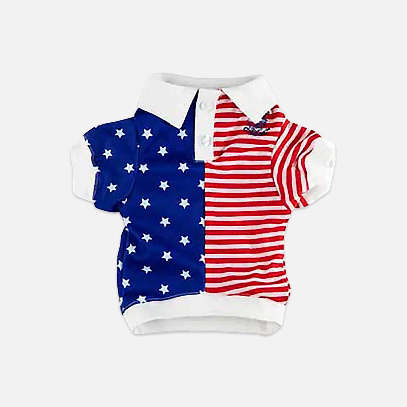 American Flag Pet Polo Shirt