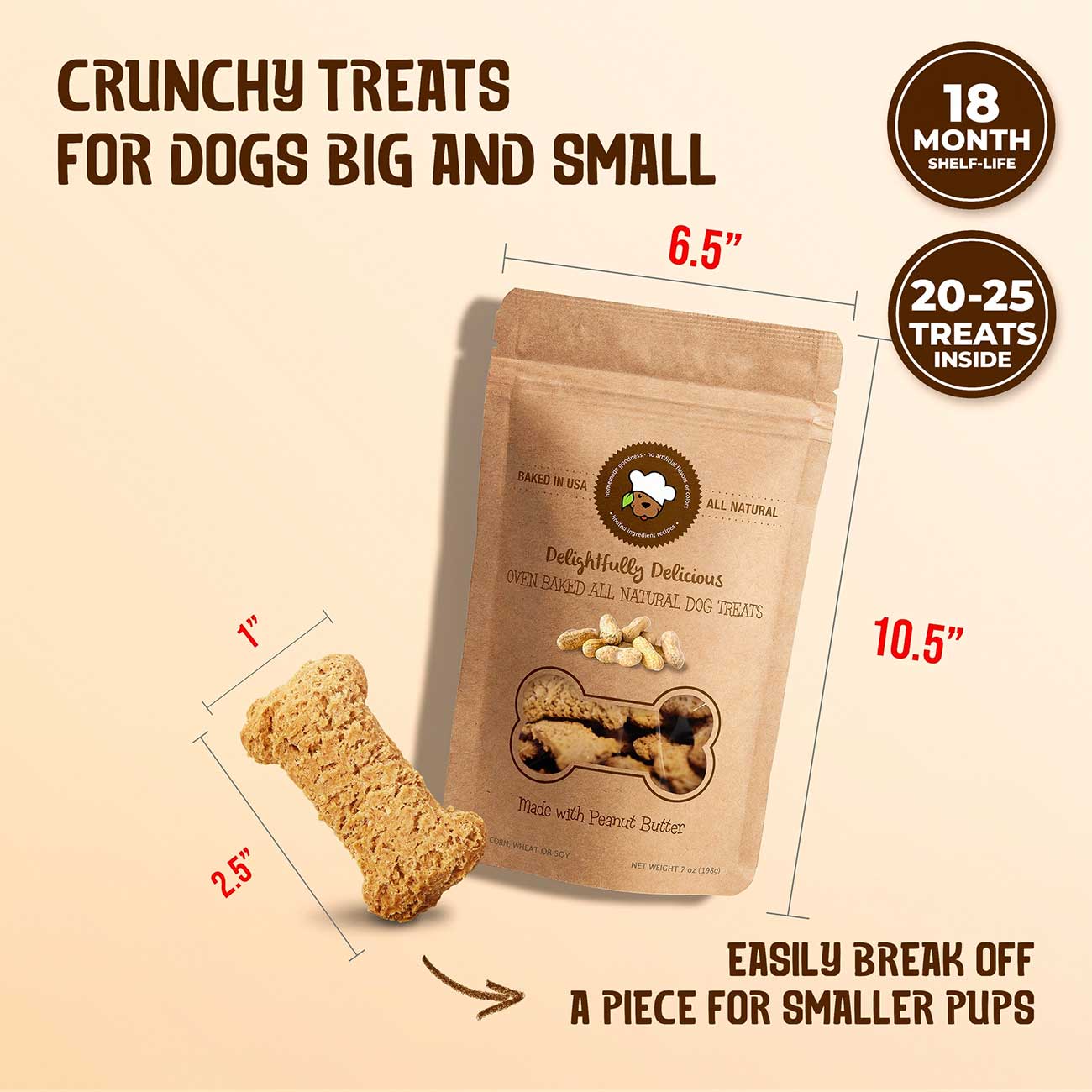 Delicious Delightful Peanut Butter Dog Treats