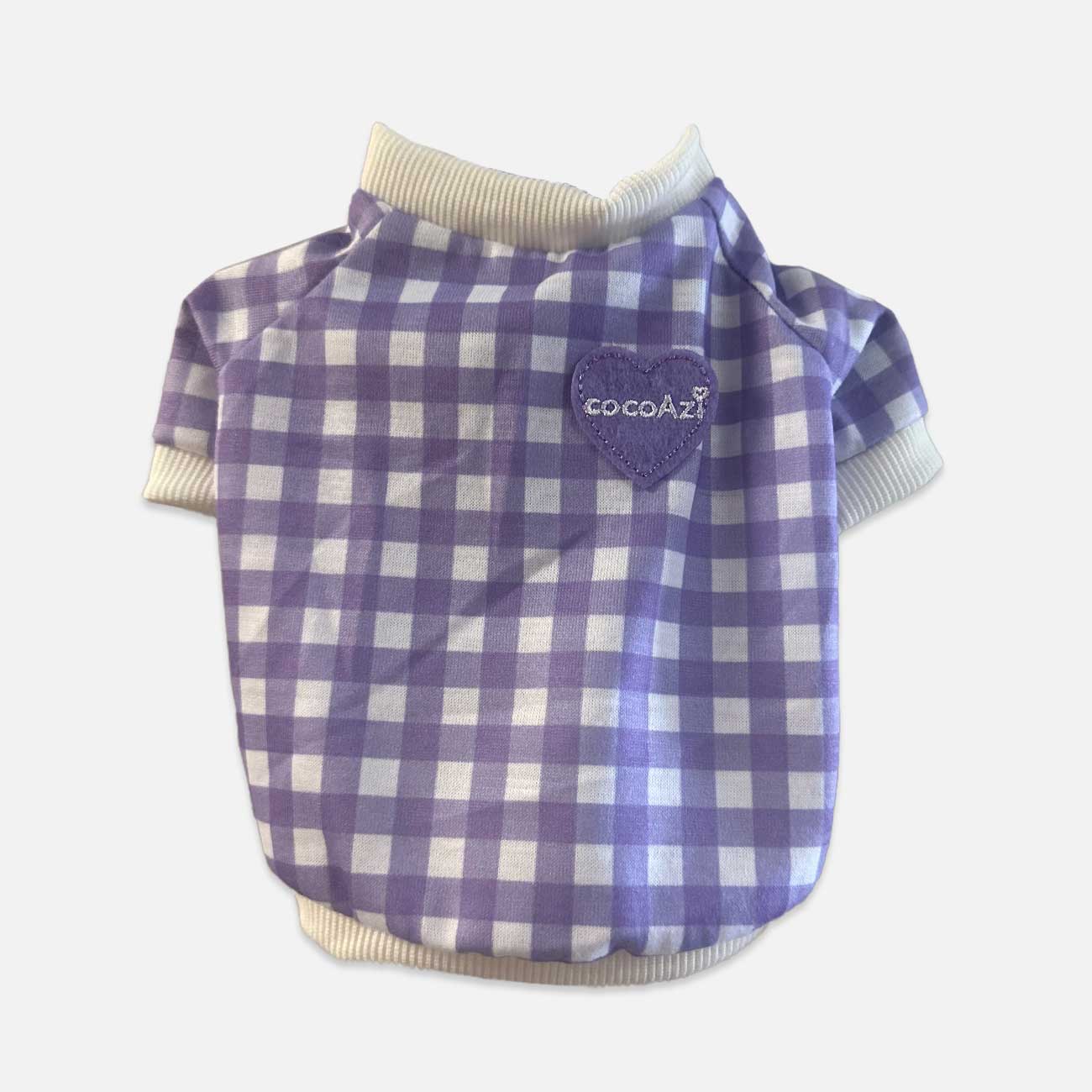 Charming Purple and White Pet Shirt