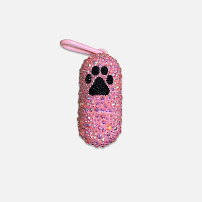 Bedazzled Pet Waste Bag Carrier