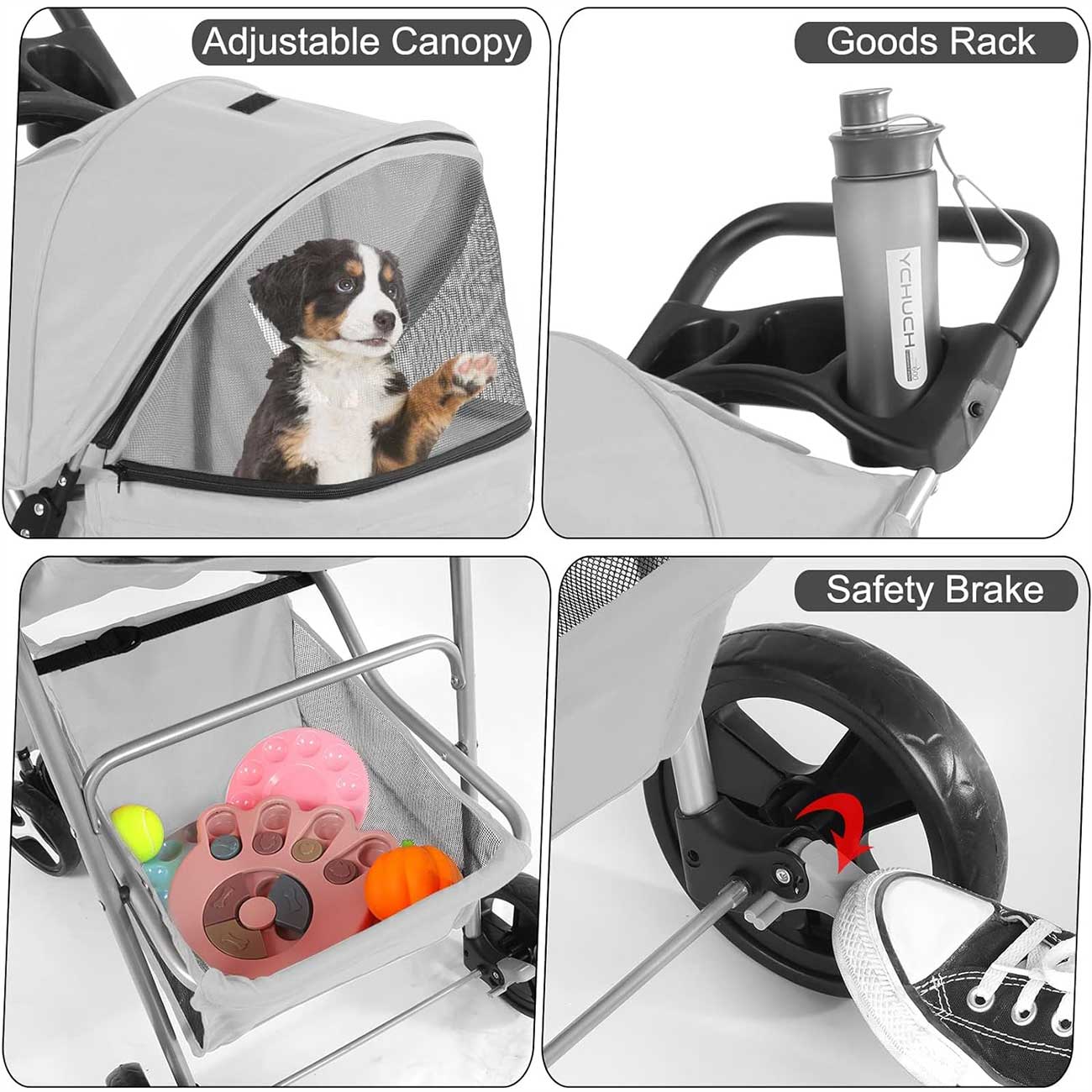 Mr. Peanut's Basics Pet Stroller - Durable and Convenient