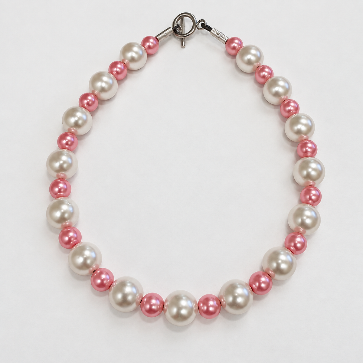Mama Diors Beads Pet Necklace - Blushing Belle, 11”