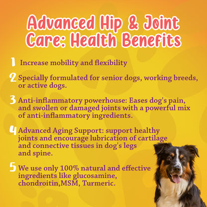 Organic Advanced Hip & Joint Care 60 chews Pouch