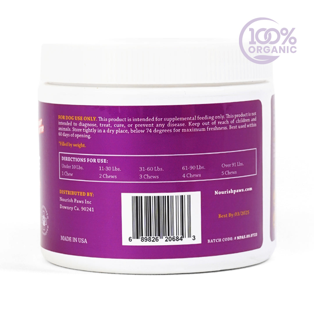 Organic Allergy Defense 120 chews Jar