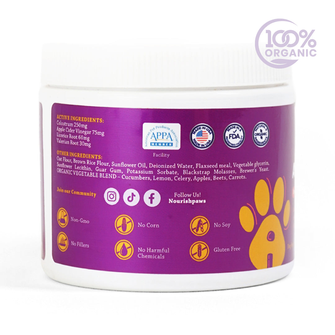 Organic Allergy Defense 120 chews Jar