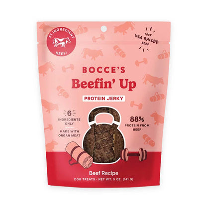 Beefin' Up Protein Jerky Cuts – 5 oz Dog Treats