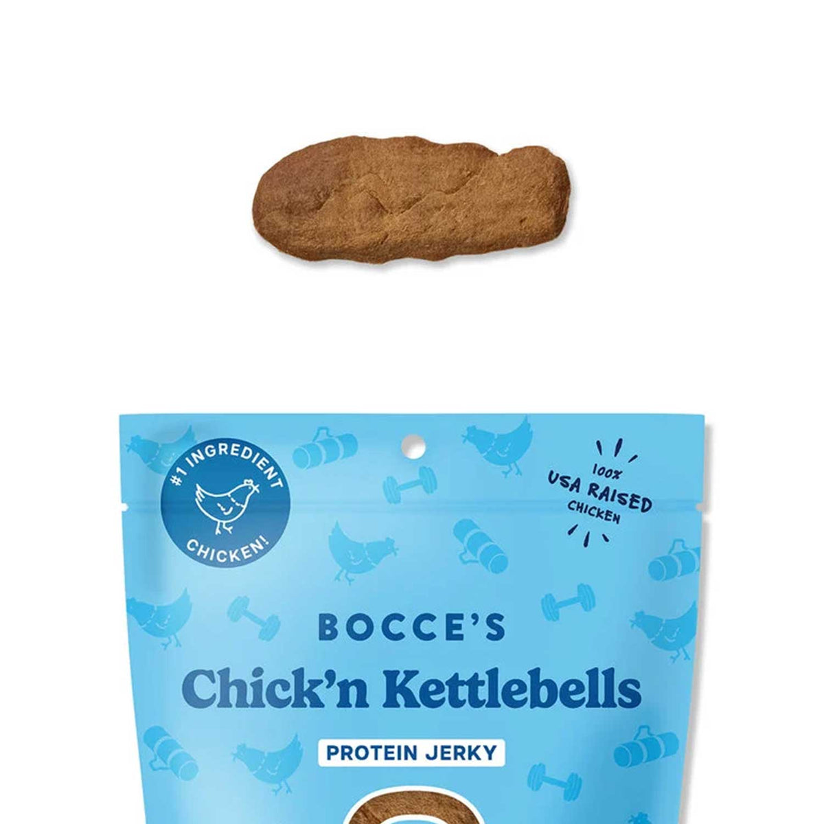 Chick'n Kettlebells Protein Jerky Cuts – 5 oz Dog Treats