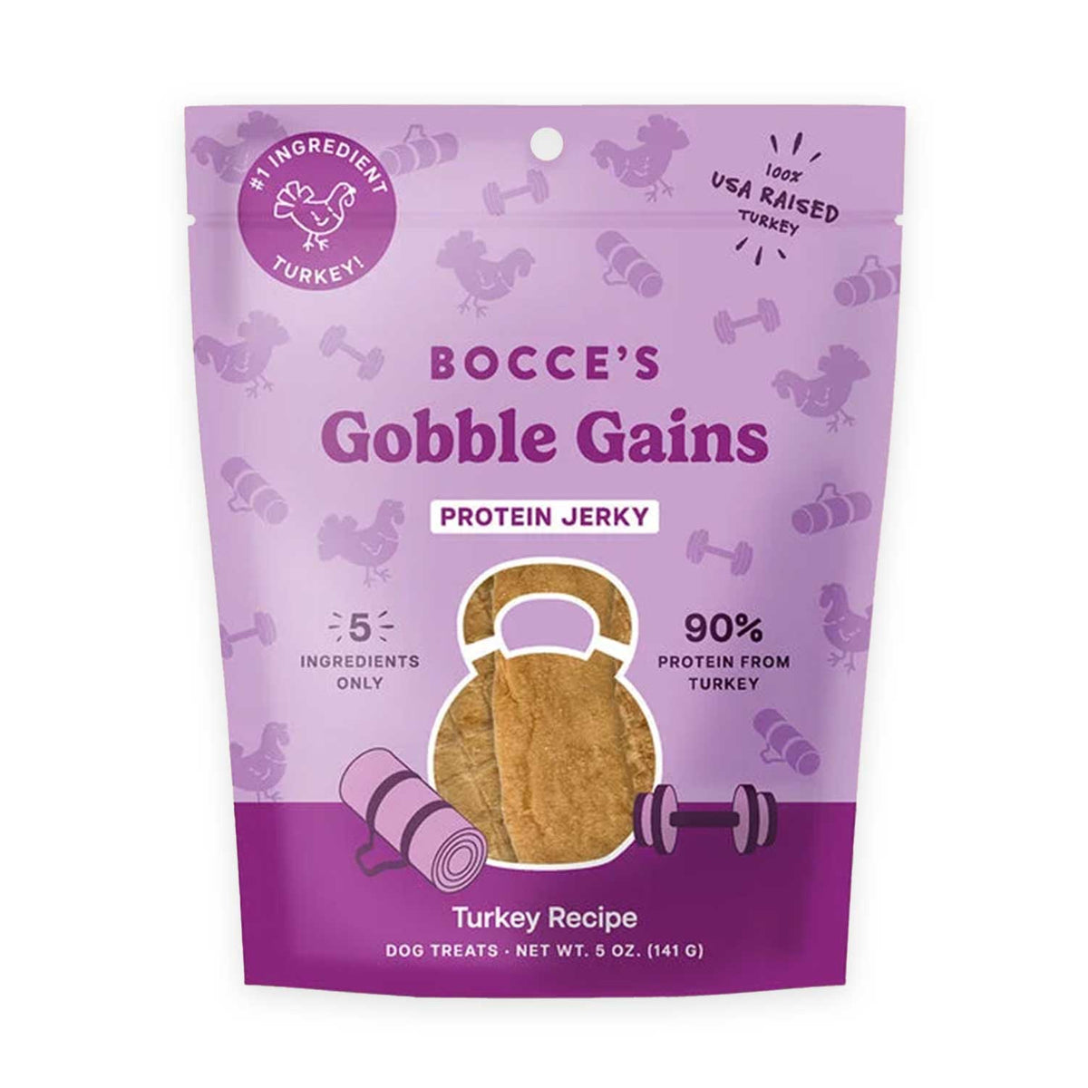 Gobble Gains Protein Jerky Cuts – 5 oz Dog Treats