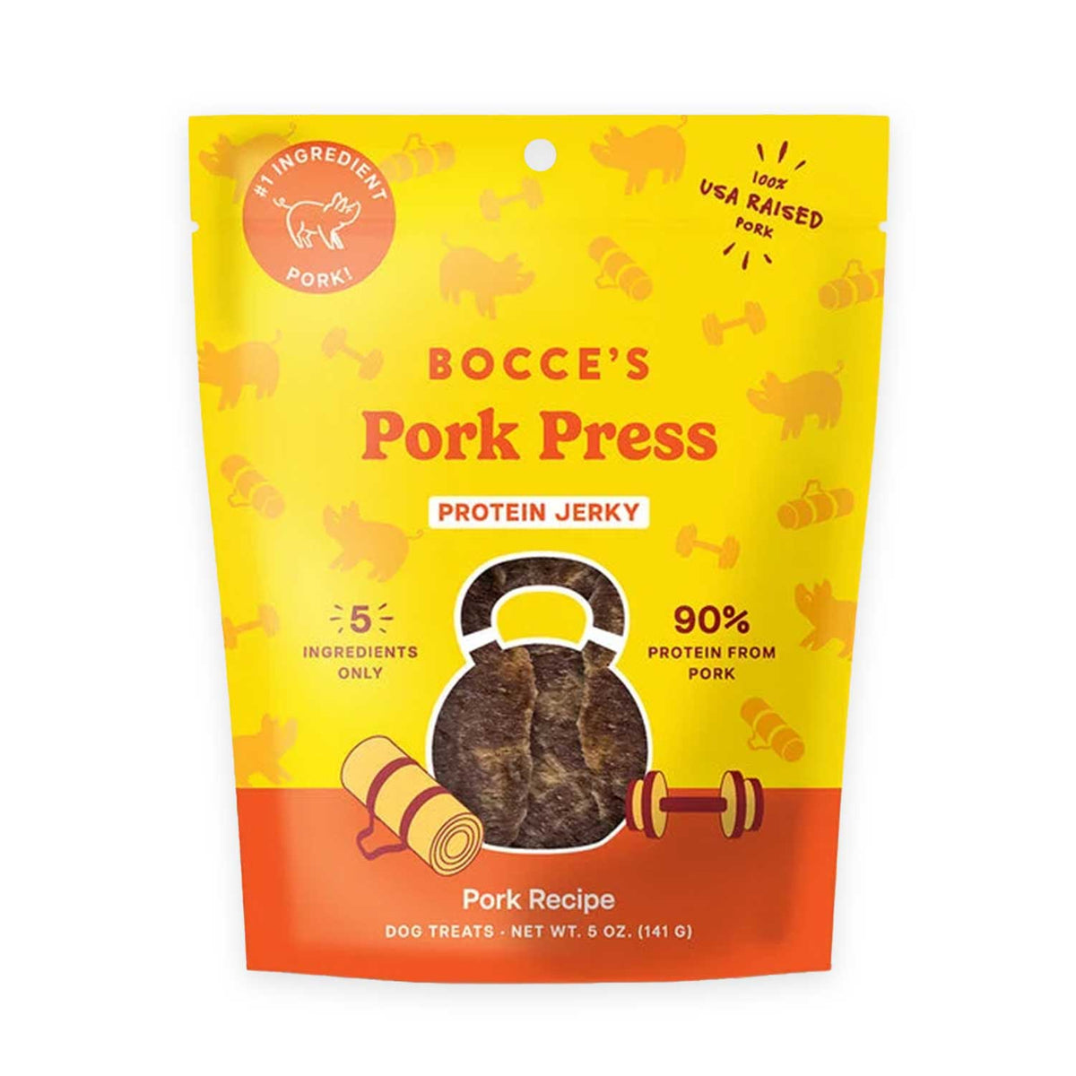 Pork Press Protein Jerky Cuts – 5 oz Dog Treats