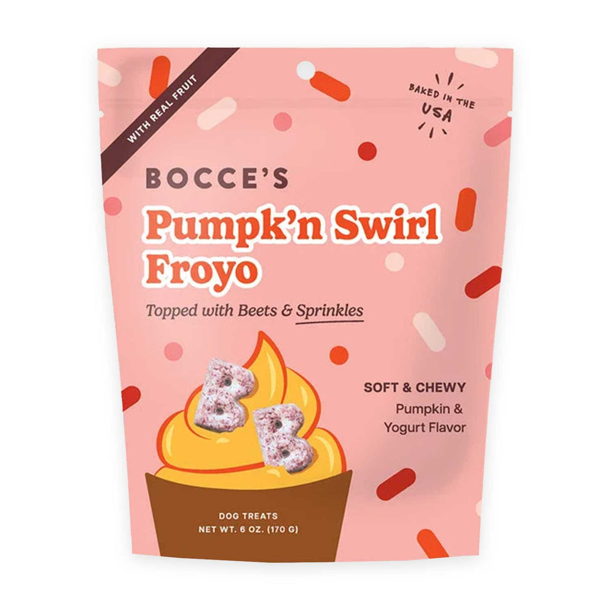 Pumpk'n Swirl Froyo Soft & Chewy – 6 oz Soft & Chewy Dog Treats