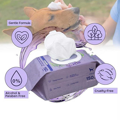 Greenbone Calming Dog Wipes Lavender Scented product benefits