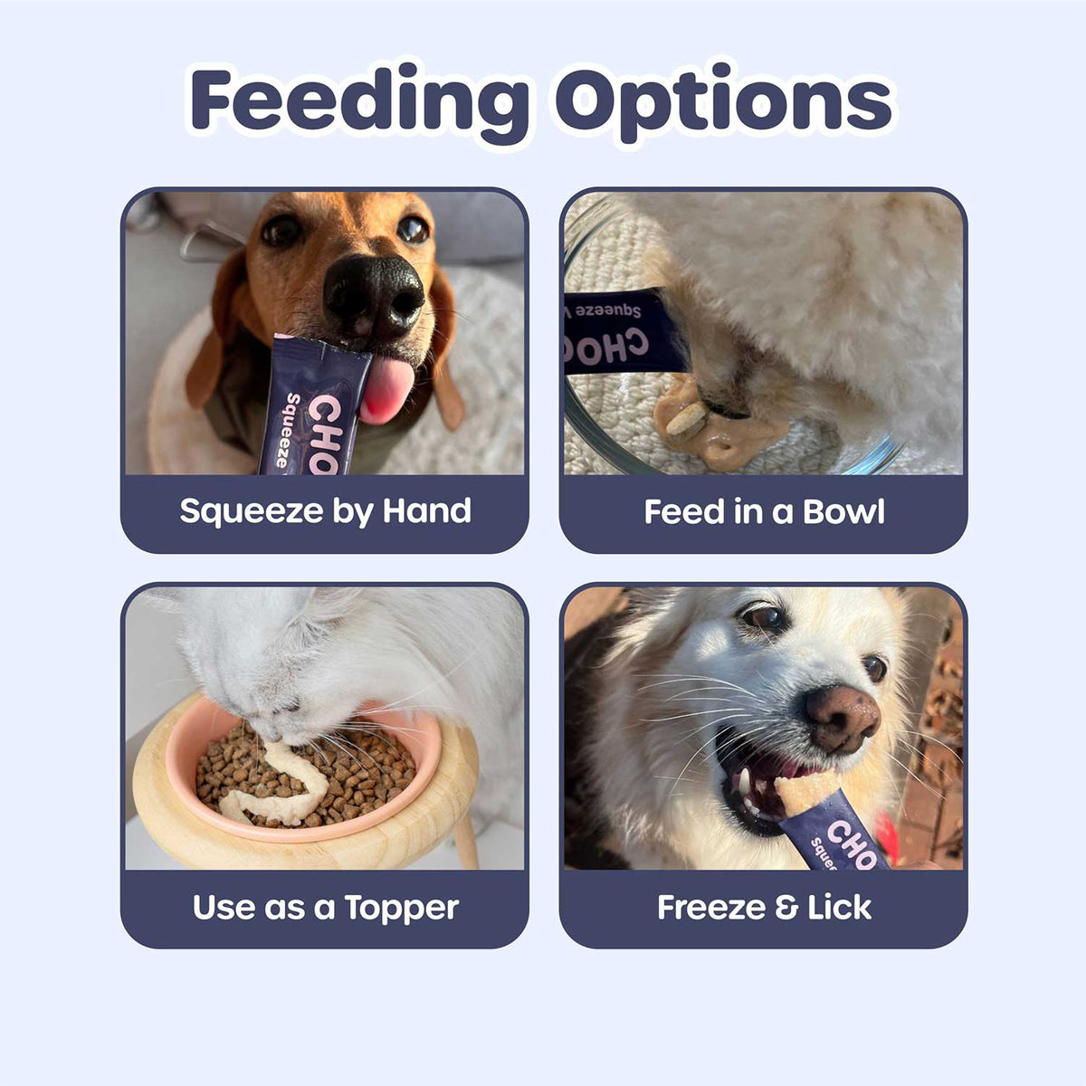 Choolip Vita Stick Brain Support Lickable Treats for Cats & Dogs