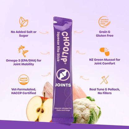 Choolip Vita Stick Joint Support Lickable Treats for Cats & Dogs