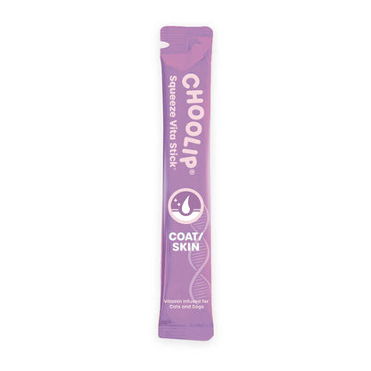 Choolip Vita Stick Skin and Coat Support Lickable Treats for Cats & Dogs