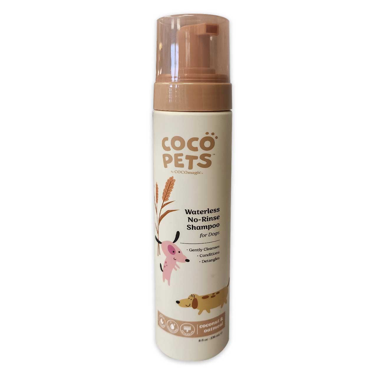 Waterless No-Rinse Shampoo (Coconut & Oatmeal) - Coco Pets by Coco Magic