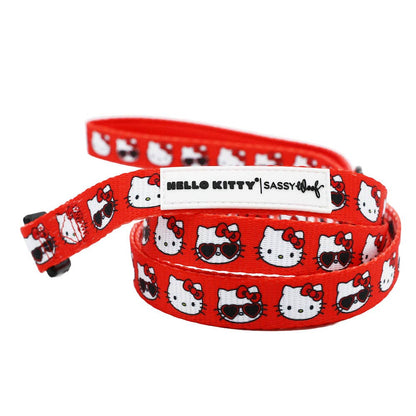 Dog Leash Hello Kitty Red Classic