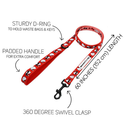 Dog Leash Hello Kitty Red Classic features