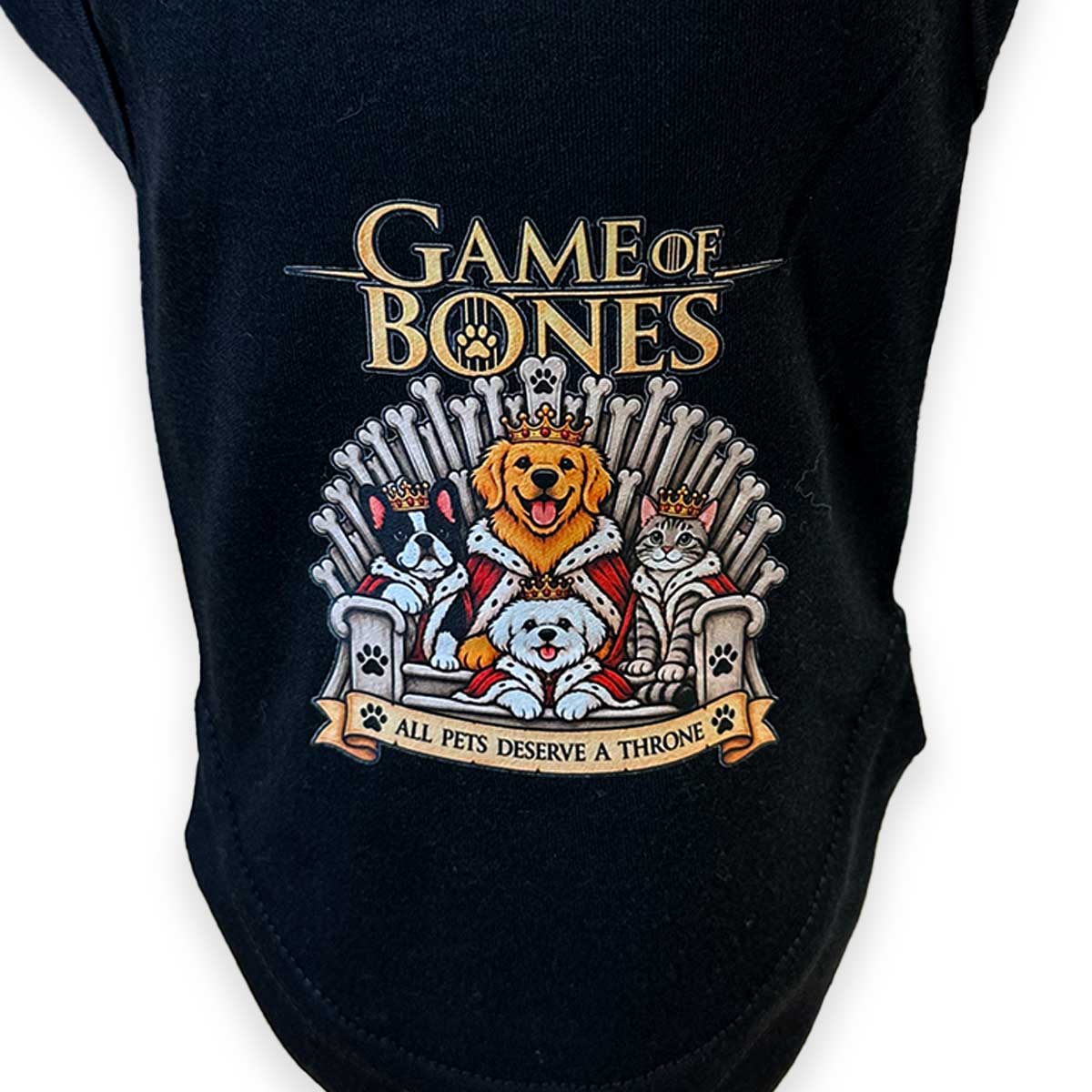 Game of Bones Pet Shirt – Custom Pet Apparel
