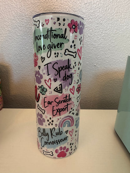Colorful Cositas and Creations Tumbler, 20 ounces