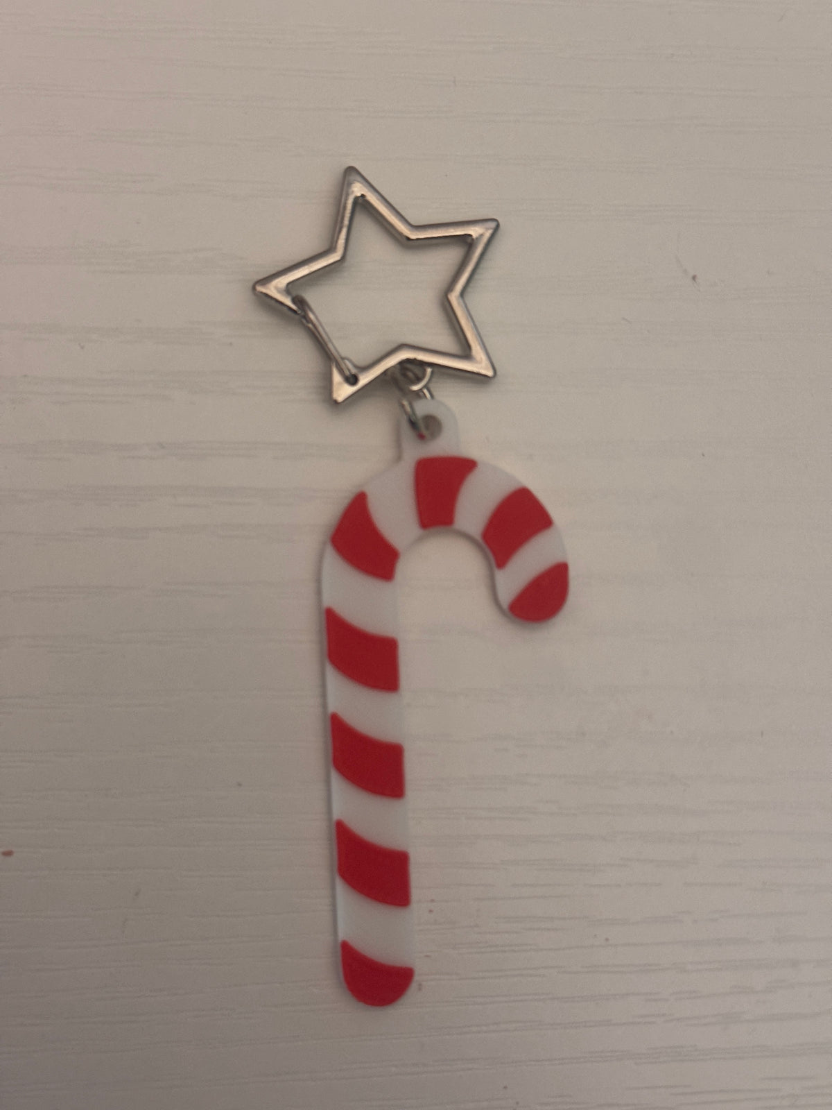 Red/White Cositas and Creations Collar Charm, 2.3 inches