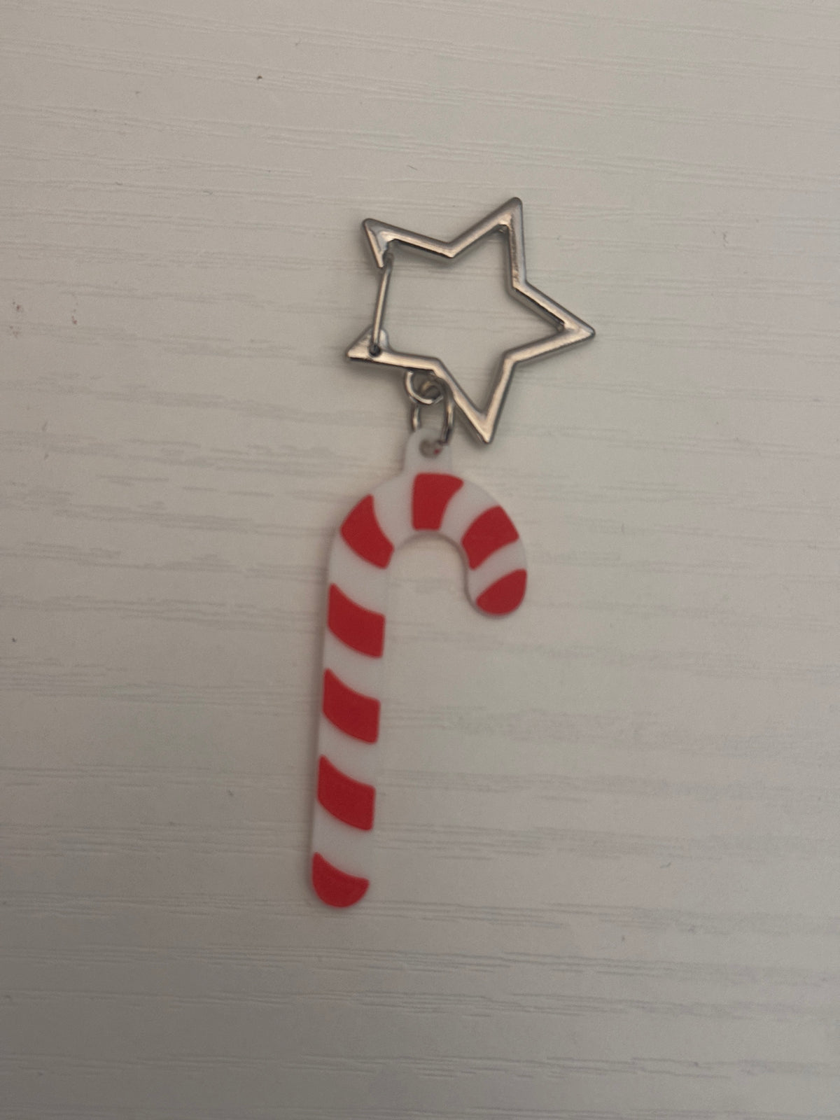 Red/White Cositas and Creations Collar Charm, 1.7 inches